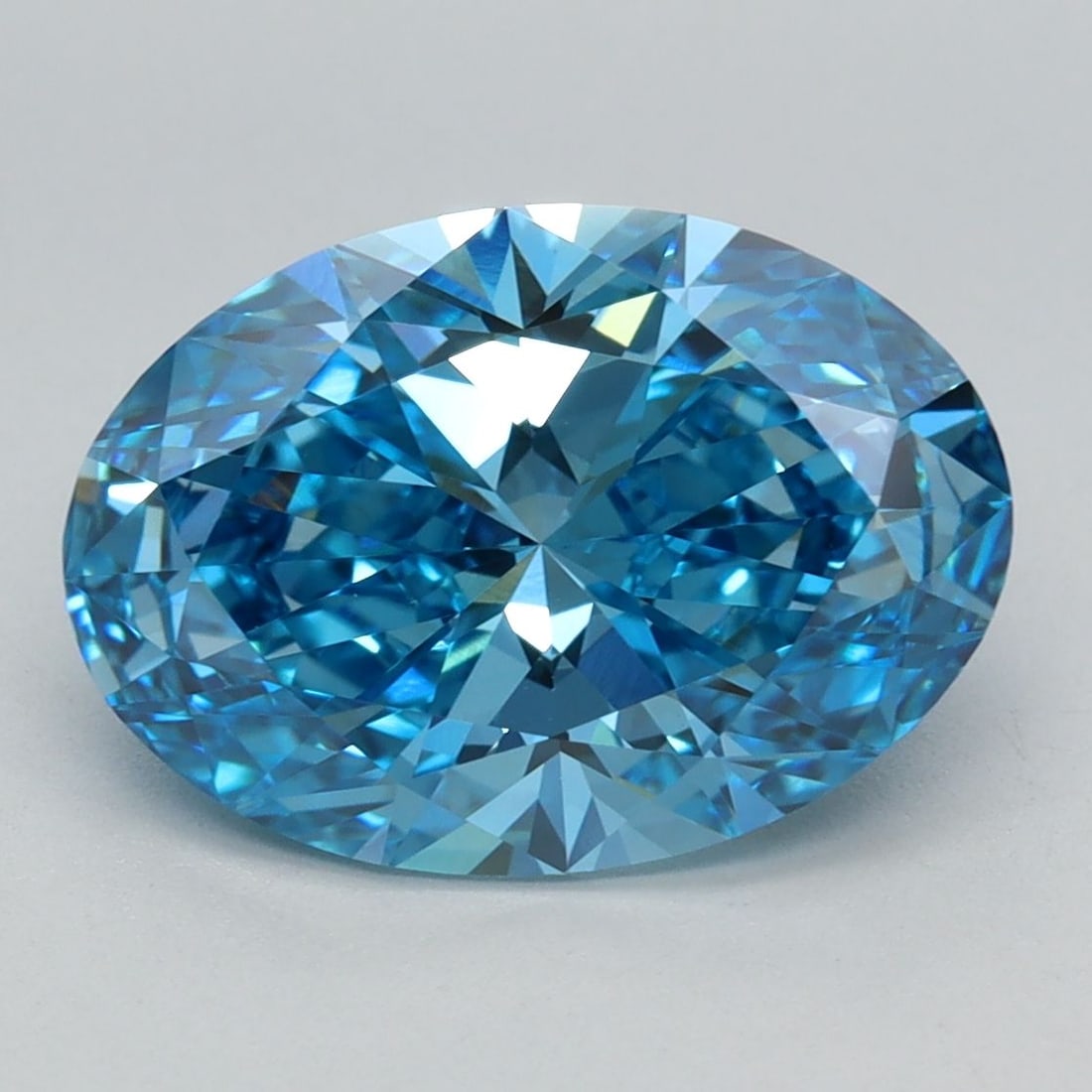 Loose Diamond - OVAL 2.9ct Fancy Vivid Blue VS1: Loose Diamond - OVAL 2.9ct Fancy Vivid Blue VS1 Source: This is a real non-mined Diamond that has been grown in a lab Shape: OVAL Carats: 2.9 Color: Fancy Vivid Blue Certification: IGI Video: