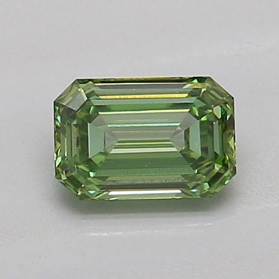 Loose Diamond - EMERALD 0.54ct Fancy Vivid Green VVS2: Loose Diamond - EMERALD 0.54ct Fancy Vivid Green VVS2 Source: This is a real non-mined Diamond that has been grown in a lab Shape: EMERALD Carats: 0.54 Color: Fancy Vivid Green Certification: IGI