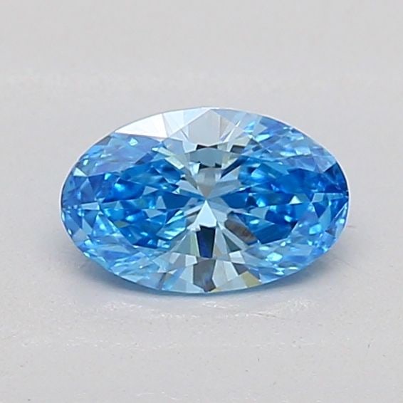 Loose Diamond - OVAL 0.27ct Fancy Vivid Blue VVS2: Loose Diamond - OVAL 0.27ct Fancy Vivid Blue VVS2 Source: This is a real non-mined Diamond that has been grown in a lab Shape: OVAL Carats: 0.27 Color: Fancy Vivid Blue Certification: IGI Additional i