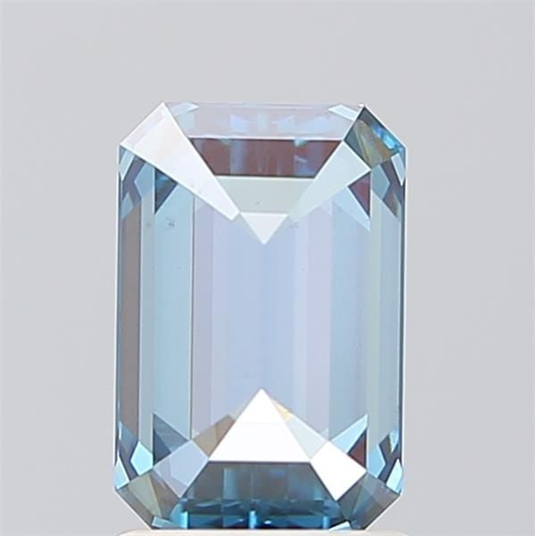 Loose Diamond - EMERALD 1.56ct Fancy Vivid Blue VS2: Loose Diamond - EMERALD 1.56ct Fancy Vivid Blue VS2 Source: This is a real non-mined Diamond that has been grown in a lab Shape: EMERALD Carats: 1.56 Color: Fancy Vivid Blue Certification: IGI Video: