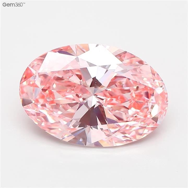 Loose Diamond - OVAL 6.08ct Fancy Vivid Pink VVS2: Loose Diamond - OVAL 6.08ct Fancy Vivid Pink VVS2 Source: This is a real non-mined Diamond that has been grown in a lab Shape: OVAL Carats: 6.08 Color: Fancy Vivid Pink Certification: IGI Video: