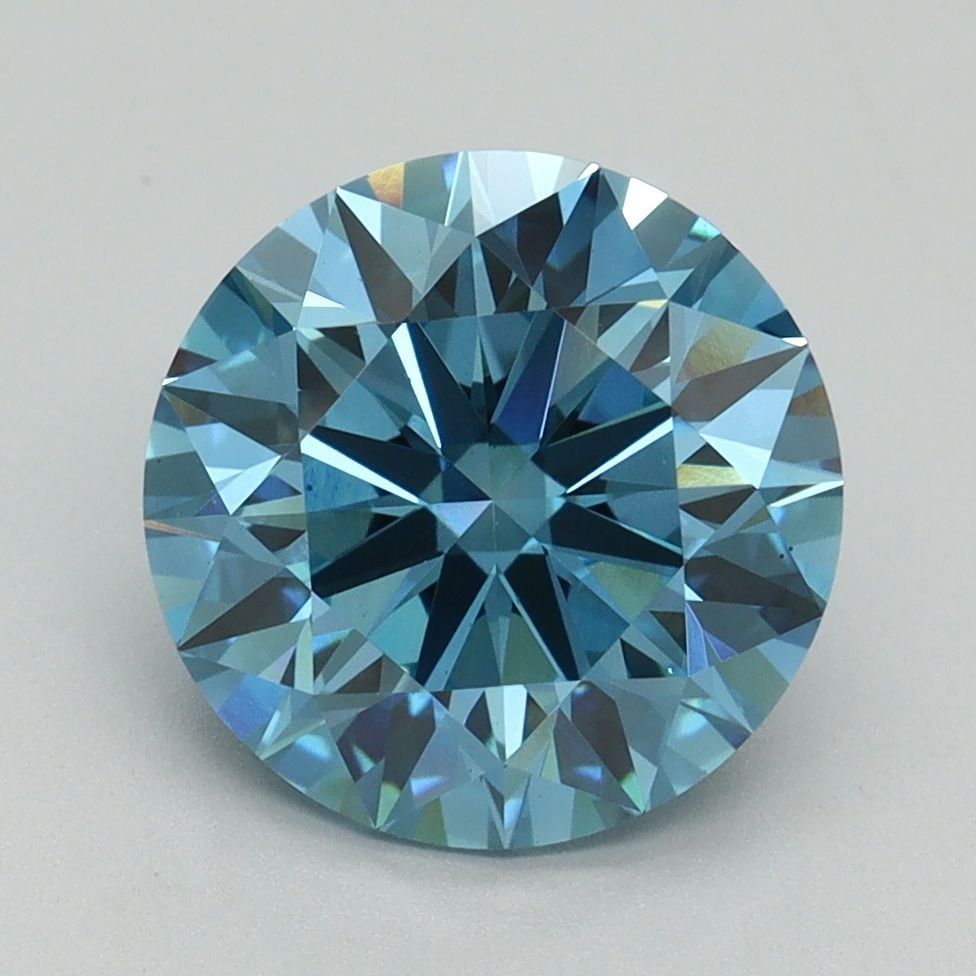 Ideal Loose Diamond - ROUND 3.14ct Fancy Vivid Blue VS1: Ideal Loose Diamond - ROUND 3.14ct Fancy Vivid Blue VS1 Source: This is a real non-mined Diamond that has been grown in a lab Shape: ROUND Carats: 3.14 Color: Fancy Vivid Blue Certification: IGI Video