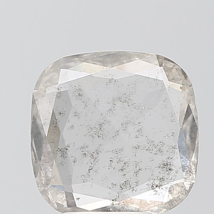 Loose Diamond - CUSHION BRILLIANT 1.56ct Salt and Pepper I1: Loose Diamond - CUSHION BRILLIANT 1.56ct Salt and Pepper I1 Source: This is a real non-mined Diamond that has been grown in a lab Shape: CUSHION BRILLIANT Carats: 1.56 Color: Salt and Pepper Certifica