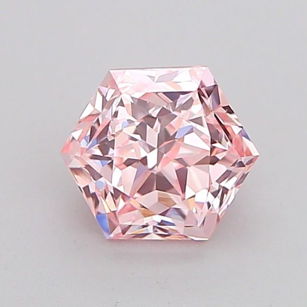 Loose Diamond - HEXAGONAL 1.02ct Fancy Pink VS1: Loose Diamond - HEXAGONAL 1.02ct Fancy Pink VS1 Source: This is a real non-mined Diamond that has been grown in a lab Shape: HEXAGONAL Carats: 1.02 Color: Fancy Pink Certification: IGI Video: Video