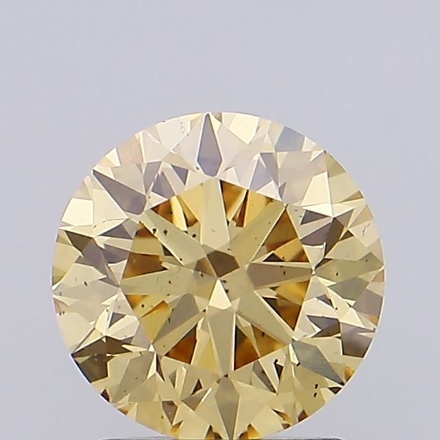 Loose Diamond - ROUND 1.15ct Fancy Intense Yellow SI1: Loose Diamond - ROUND 1.15ct Fancy Intense Yellow SI1 Source: This is a real non-mined Diamond that has been grown in a lab Shape: ROUND Carats: 1.15 Color: Fancy Intense Yellow Certification: NONE Vi