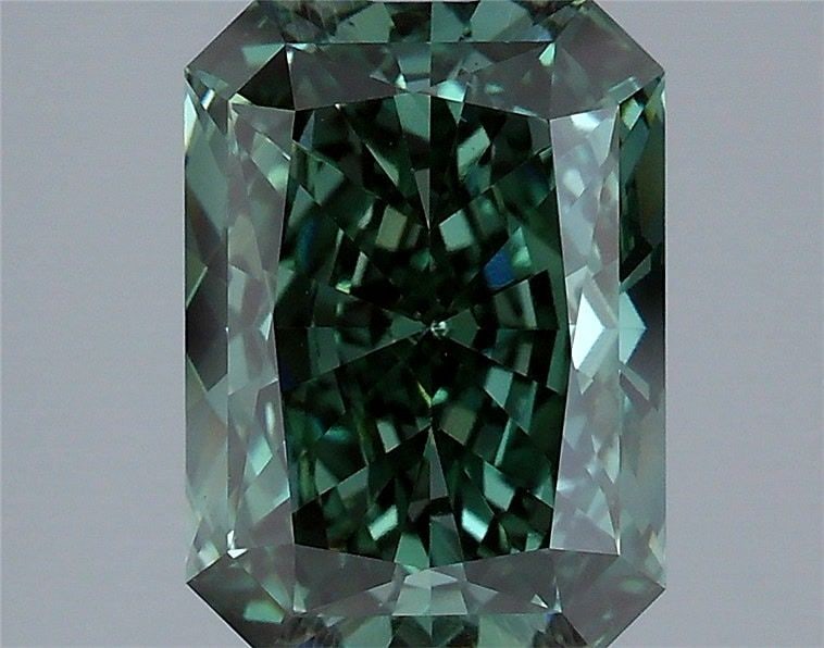 Loose Diamond - RADIANT 3.01ct Fancy Vivid Green VS1: Loose Diamond - RADIANT 3.01ct Fancy Vivid Green VS1 Source: This is a real non-mined Diamond that has been grown in a lab Shape: RADIANT Carats: 3.01 Color: Fancy Vivid Green Certification: IGI