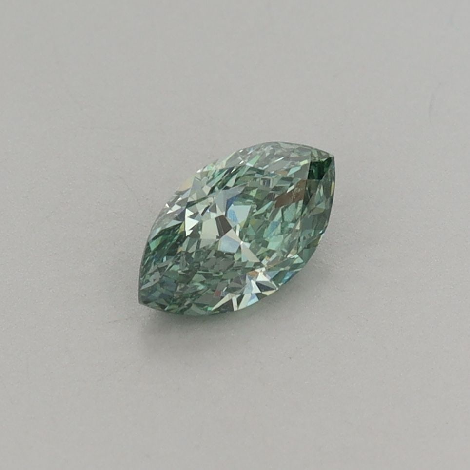 Loose Diamond - MARQUISE 0.5ct Fancy Vivid Green VS2: Loose Diamond - MARQUISE 0.5ct Fancy Vivid Green VS2 Source: This is a real non-mined Diamond that has been grown in a lab Shape: MARQUISE Carats: 0.5 Color: Fancy Vivid Green Certification: IGI Video