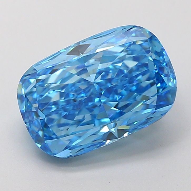 Loose Diamond - CUSHION MODIFIED 3.02ct Fancy Vivid Blue VVS2 (1 of 1)