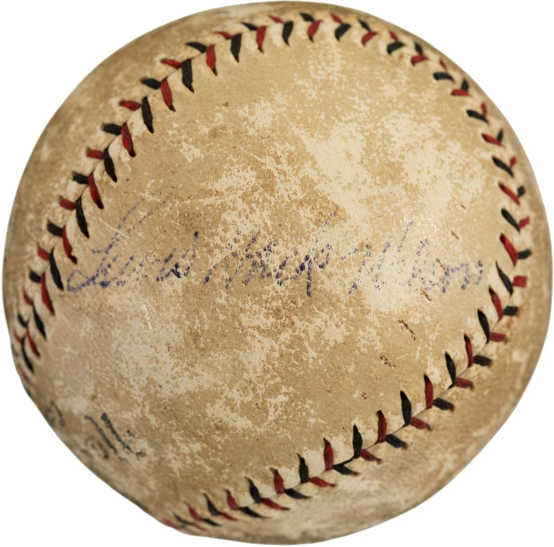Rare Hack Wilson 1930 Signed Baseball PSA DNA JSA COA Chicago Cubs (1 of 4)