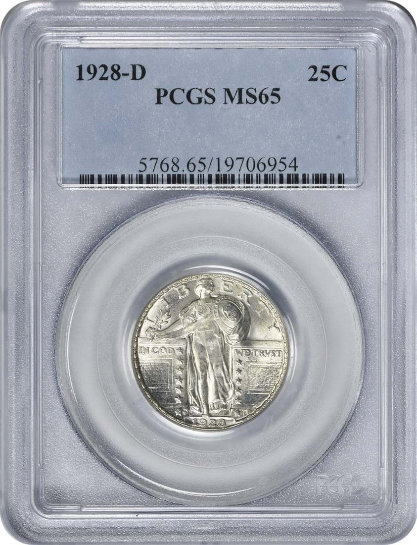 PCGS MS65 1928-D Standing Liberty Quarter (1 of 2)