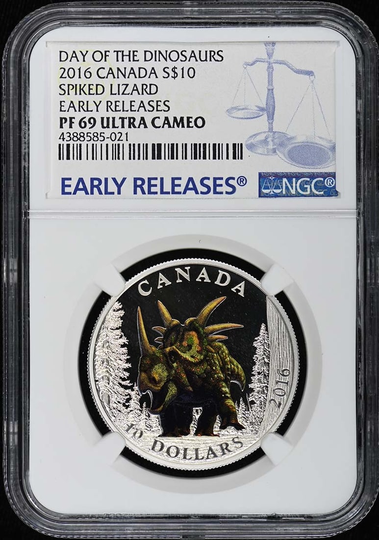 2016 Canadian Spiked Lizard Silver $10 Coin NGC PR69 Early Releases (1 of 2)