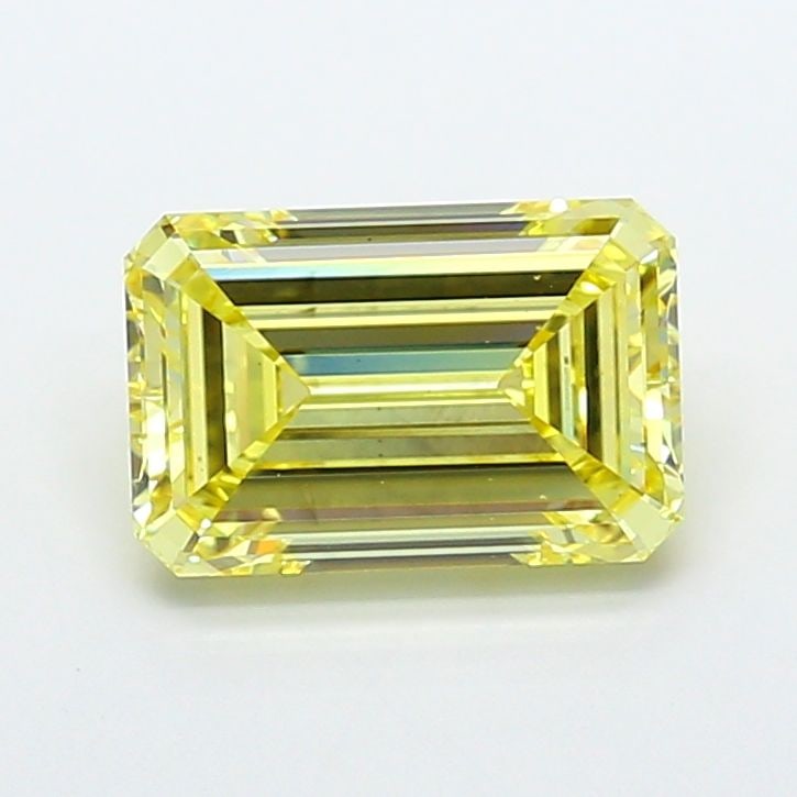 Loose Diamond - EMERALD 5.02ct Fancy Intense Yellow VS2: Loose Diamond - EMERALD 5.02ct Fancy Intense Yellow VS2 Source: This is a real non-mined Diamond that has been grown in a lab Shape: EMERALD Carats: 5.02 Color: Fancy Intense Yellow Certification: IGI