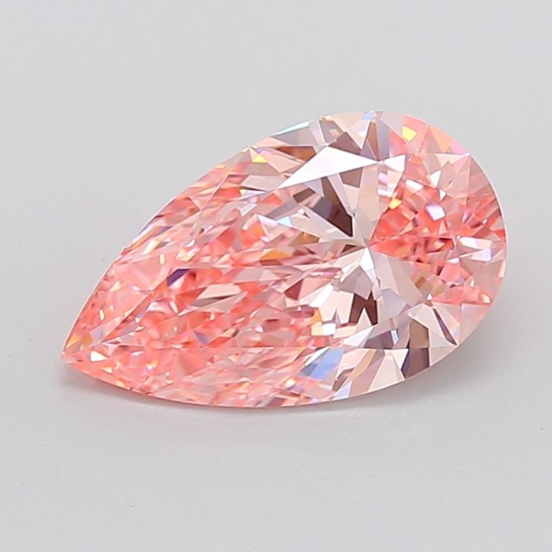 Loose Diamond - PEAR 3.15ct Fancy Vivid Pink VVS2: Loose Diamond - PEAR 3.15ct Fancy Vivid Pink VVS2 Source: This is a real non-mined Diamond that has been grown in a lab Shape: PEAR Carats: 3.15 Color: Fancy Vivid Pink Certification: IGI Video: