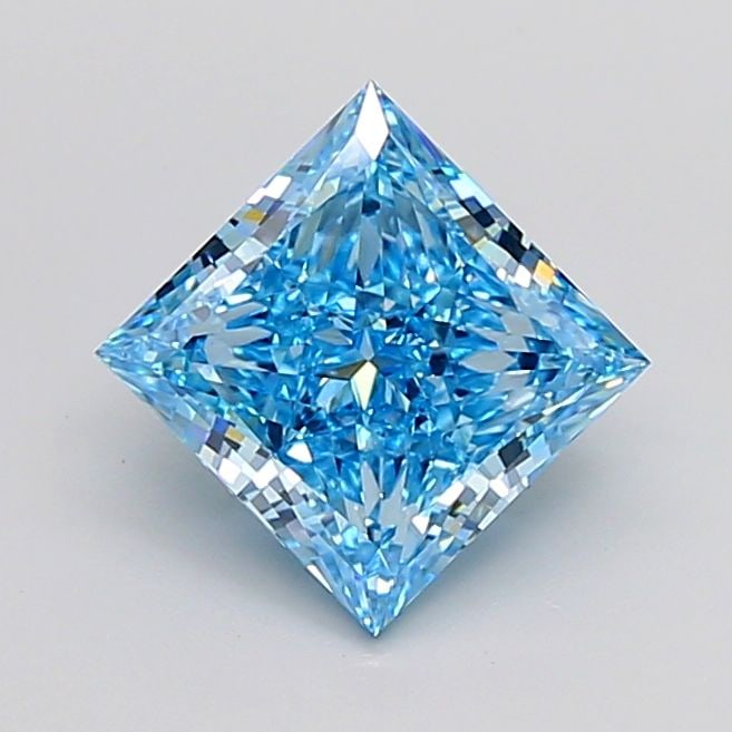 Loose Diamond - PRINCESS 5.0ct Fancy Vivid Blue VS1: Loose Diamond - PRINCESS 5.0ct Fancy Vivid Blue VS1 Source: This is a real non-mined Diamond that has been grown in a lab Shape: PRINCESS Carats: 5.0 Color: Fancy Vivid Blue Certification: IGI Video: