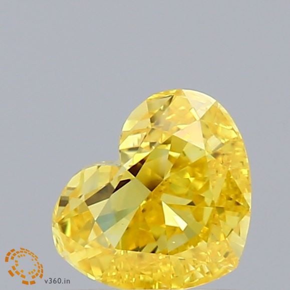 Loose Diamond - HEART 0.98ct Fancy Vivid Yellow VS1: Loose Diamond - HEART 0.98ct Fancy Vivid Yellow VS1 Source: This is a real non-mined Diamond that has been grown in a lab Shape: HEART Carats: 0.98 Color: Fancy Vivid Yellow Certification: IGI Video: