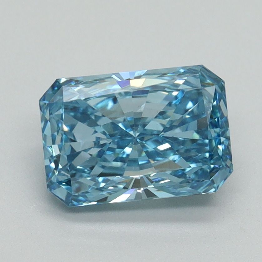 Loose Diamond - RADIANT 1.53ct Fancy Vivid Blue VS1: Loose Diamond - RADIANT 1.53ct Fancy Vivid Blue VS1 Source: This is a real non-mined Diamond that has been grown in a lab Shape: RADIANT Carats: 1.53 Color: Fancy Vivid Blue Certification: IGI Video: