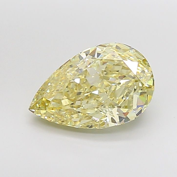 Loose Diamond - PEAR 5.04ct Fancy Yellow VS1: Loose Diamond - PEAR 5.04ct Fancy Yellow VS1 Source: This is a real non-mined Diamond that has been grown in a lab Shape: PEAR Carats: 5.04 Color: Fancy Yellow Certification: IGI Video: