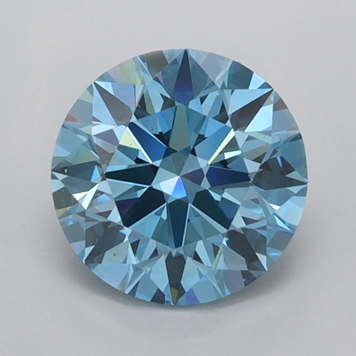 Ideal Loose Diamond - ROUND 1.31ct Fancy Vivid Blue VS1: Ideal Loose Diamond - ROUND 1.31ct Fancy Vivid Blue VS1 Source: This is a real non-mined Diamond that has been grown in a lab Shape: ROUND Carats: 1.31 Color: Fancy Vivid Blue Certification: IGI