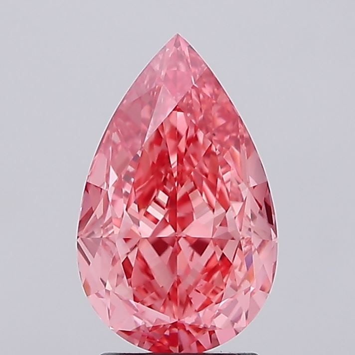 Loose Diamond - PEAR 3.05ct Fancy Vivid Pink VS2: Loose Diamond - PEAR 3.05ct Fancy Vivid Pink VS2 Source: This is a real non-mined Diamond that has been grown in a lab Shape: PEAR Carats: 3.05 Color: Fancy Vivid Pink Certification: IGI Video: