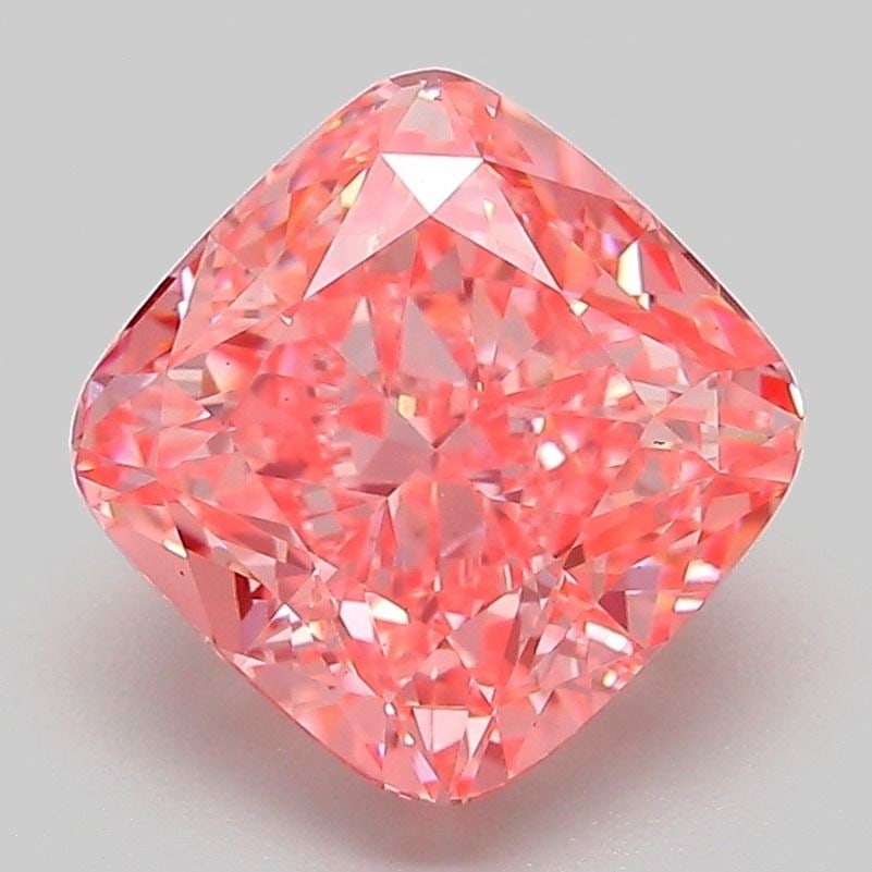 Loose Diamond - CUSHION MODIFIED 3.08ct Fancy Vivid Pink VS1 (1 of 1)