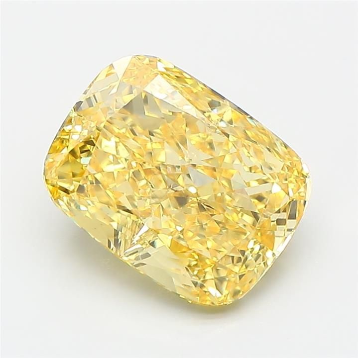 Loose Diamond - CUSHION MODIFIED 3.06ct Fancy Vivid Yellow VS2: Loose Diamond - CUSHION MODIFIED 3.06ct Fancy Vivid Yellow VS2 Source: This is a real non-mined Diamond that has been grown in a lab Shape: CUSHION MODIFIED Carats: 3.06 Color: Fancy Vivid Yellow Cert