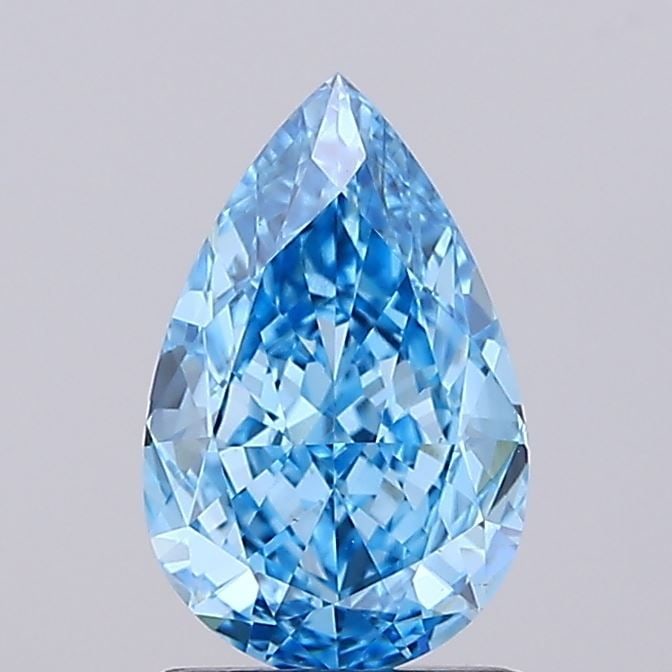 Loose Diamond - PEAR 1.16ct Fancy Vivid Blue VS1: Loose Diamond - PEAR 1.16ct Fancy Vivid Blue VS1 Source: This is a real non-mined Diamond that has been grown in a lab Shape: PEAR Carats: 1.16 Color: Fancy Vivid Blue Certification: IGI Video: