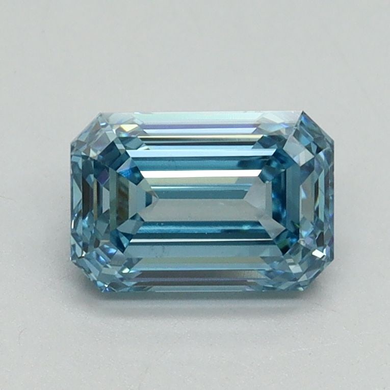 Loose Diamond - EMERALD 1.1ct Fancy Vivid Blue VS1: Loose Diamond - EMERALD 1.1ct Fancy Vivid Blue VS1 Source: This is a real non-mined Diamond that has been grown in a lab Shape: EMERALD Carats: 1.1 Color: Fancy Vivid Blue Certification: IGI Video: