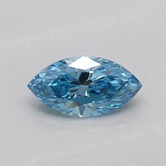 Loose Diamond - MARQUISE 0.15ct Fancy Vivid Blue SI1: Loose Diamond - MARQUISE 0.15ct Fancy Vivid Blue SI1 Source: This is a real non-mined Diamond that has been grown in a lab Shape: MARQUISE Carats: 0.15 Color: Fancy Vivid Blue Certification: IGI Addit