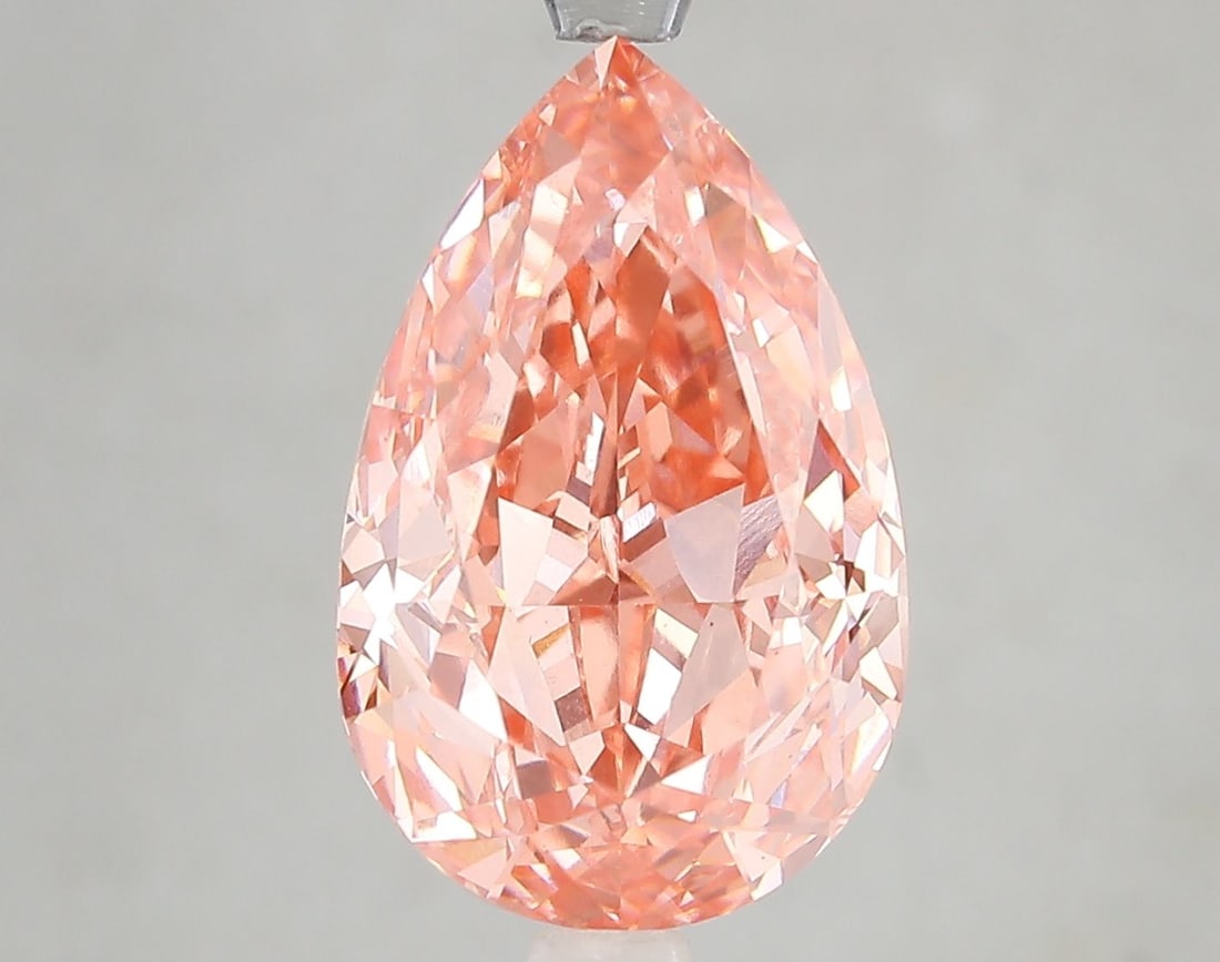 Loose Diamond - PEAR 6.59ct Fancy Vivid Pink VVS2 (1 of 1)