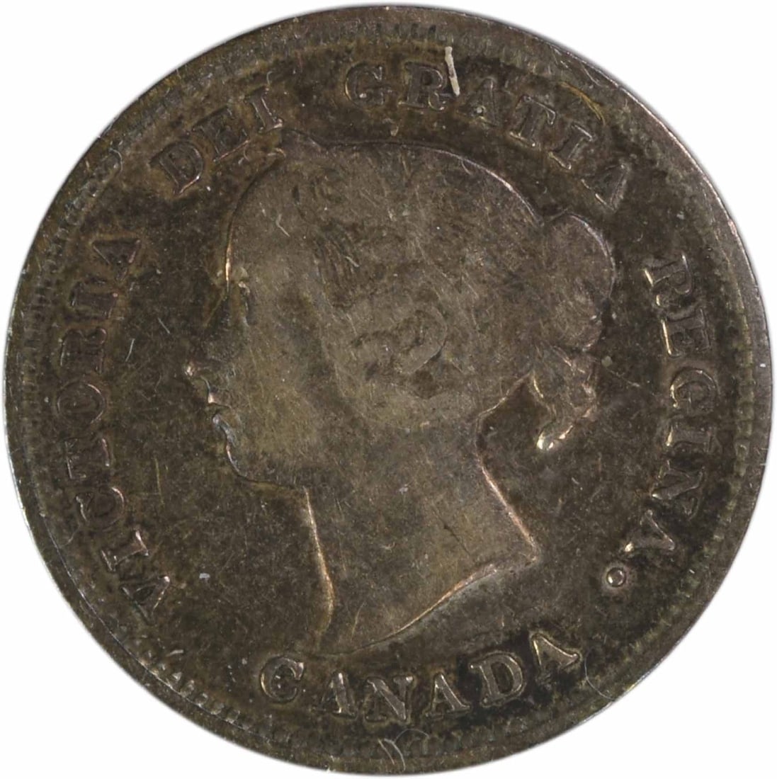 Canada 1889 Silver 5 Cents KM2 VF Uncertified (1 of 2)