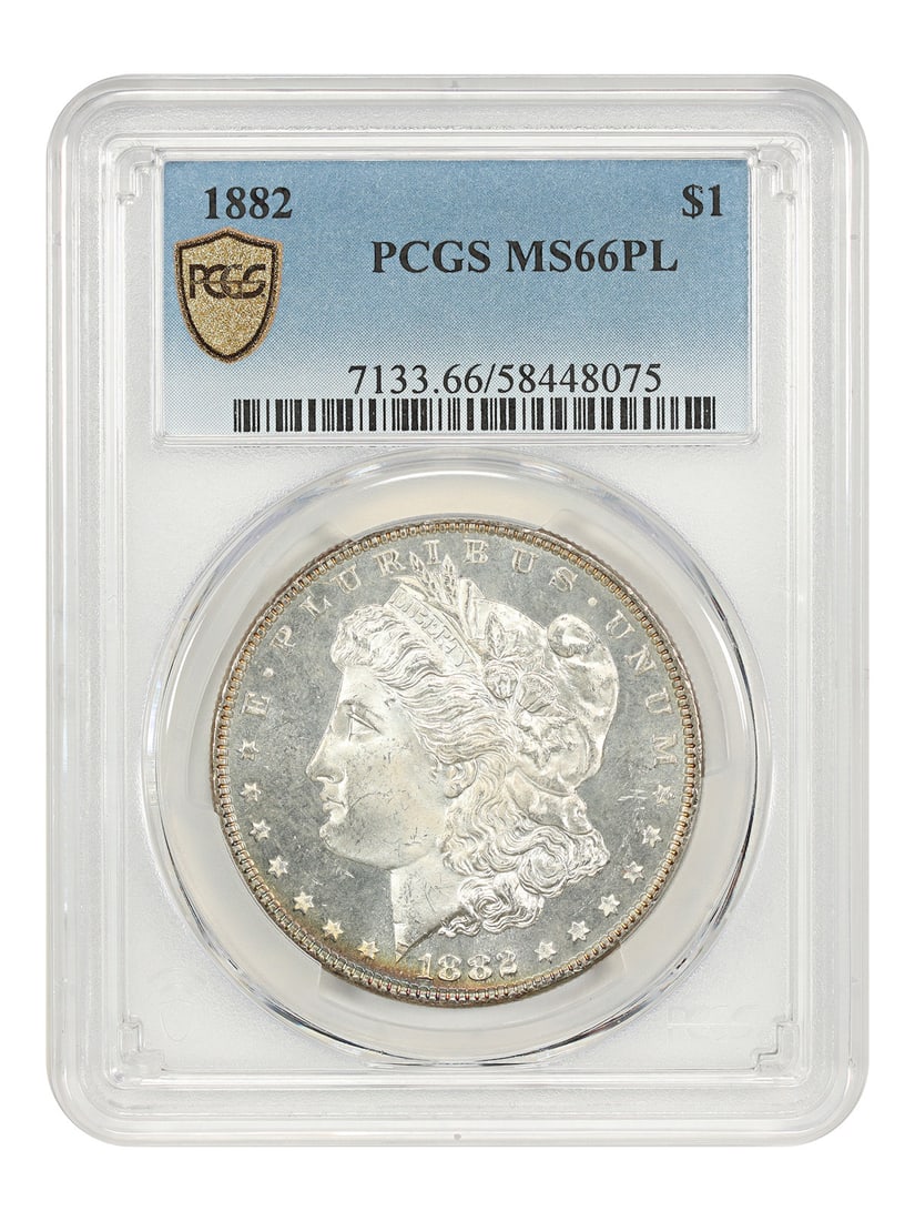 1882 Philadelphia Morgan Dollar PCGS MS66PL (1 of 4)