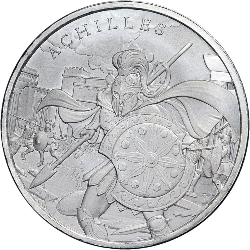 Achilles 1 oz 999 Silver Round Legendary Warriors Series Uncirculated (1 of 2)