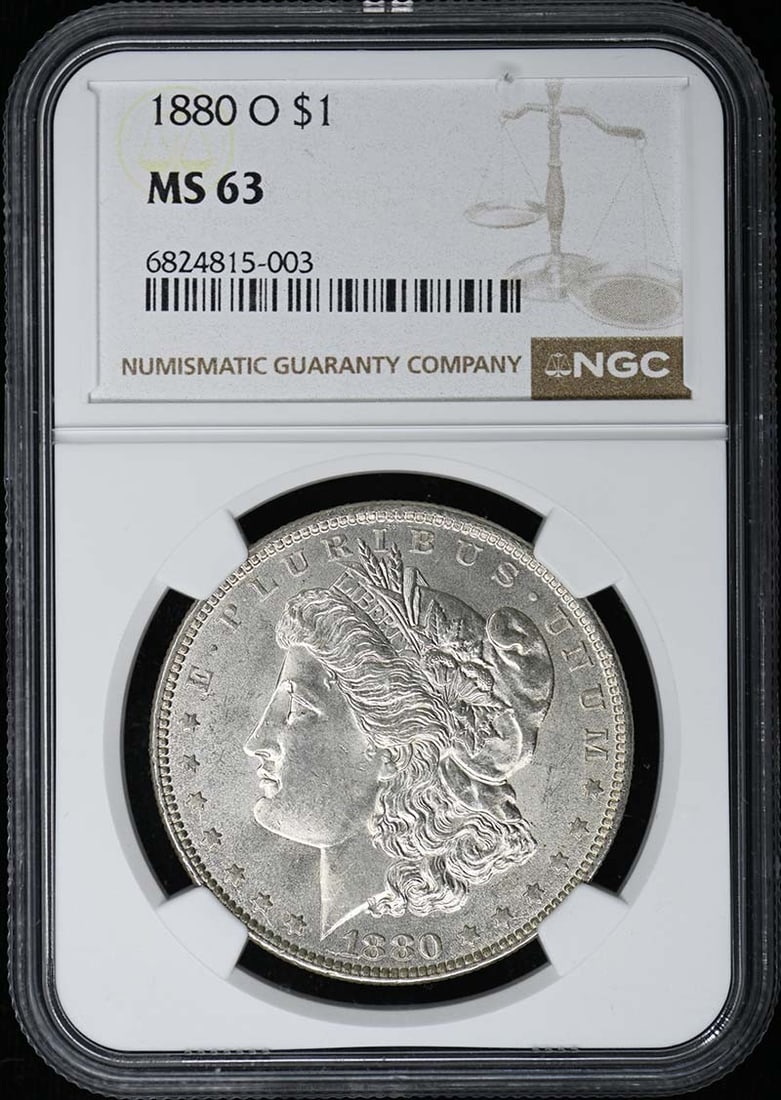 NGC MS63 1880-O Uncirculated Morgan Silver Dollar (1 of 2)