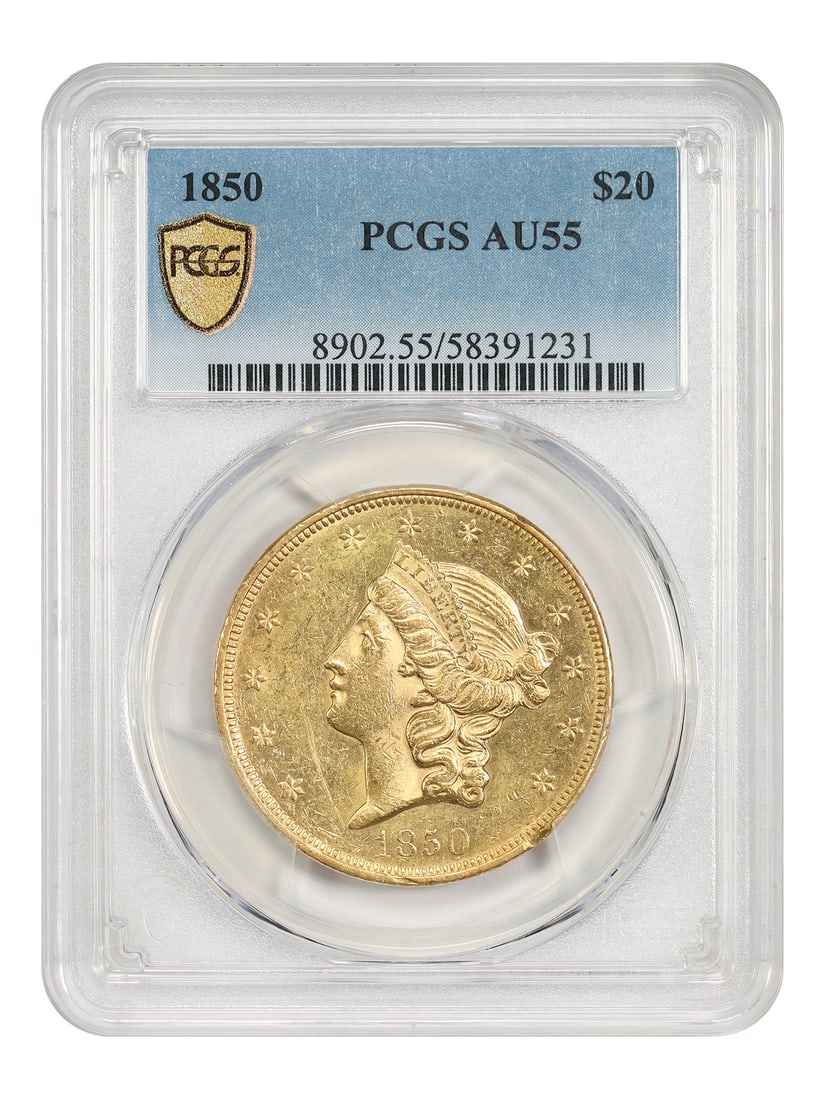 PCGS AU55 1850 Liberty Head Double Eagle (1 of 5)