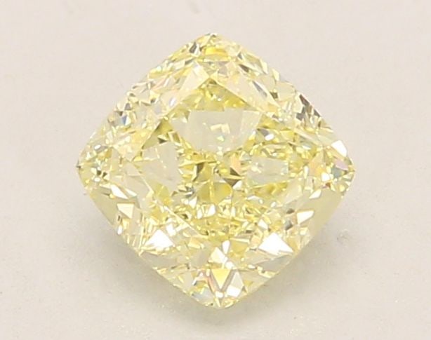 Loose Diamond - CUSHION MODIFIED 1.04ct Fancy Light Yellow VVS2: Loose Diamond - CUSHION MODIFIED 1.04ct Fancy Light Yellow VVS2 Source: This is a real non-mined Diamond that has been grown in a lab Shape: CUSHION MODIFIED Carats: 1.04 Color: Fancy Light Yellow