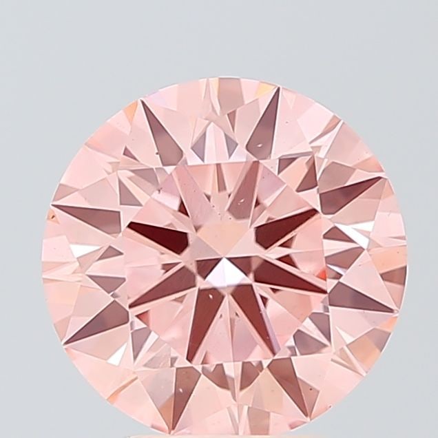 Ideal Loose Diamond - ROUND 3.02ct Fancy Vivid Pink VS2: Ideal Loose Diamond - ROUND 3.02ct Fancy Vivid Pink VS2 Source: This is a real non-mined Diamond that has been grown in a lab Shape: ROUND Carats: 3.02 Color: Fancy Vivid Pink Certification: IGI