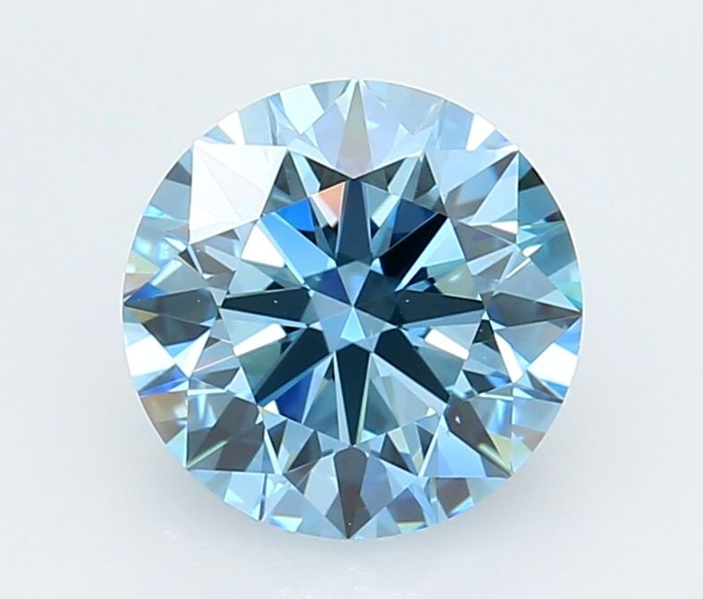 Ideal Loose Diamond - ROUND 2.27ct Fancy Vivid Blue VS2: Ideal Loose Diamond - ROUND 2.27ct Fancy Vivid Blue VS2 Source: This is a real non-mined Diamond that has been grown in a lab Shape: ROUND Carats: 2.27 Color: Fancy Vivid Blue Certification: IGI
