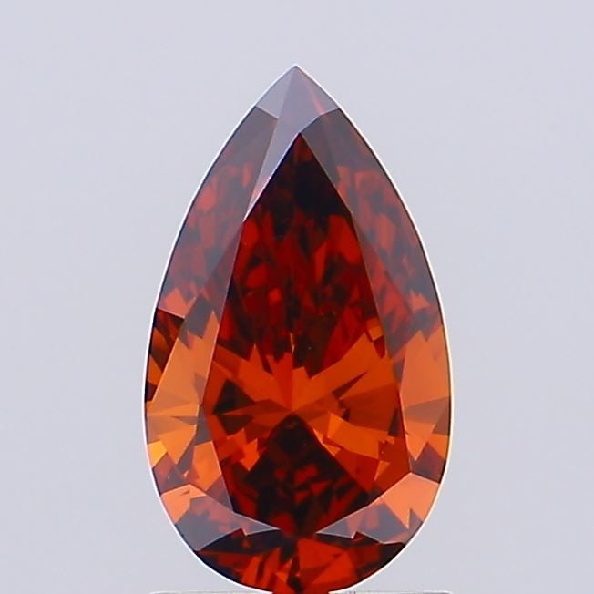 Loose Diamond - PEAR 1.01ct Fancy Vivid Red VS1: Loose Diamond - PEAR 1.01ct Fancy Vivid Red VS1 Source: This is a real non-mined Diamond that has been grown in a lab Shape: PEAR Carats: 1.01 Color: Fancy Vivid Red Certification: NONE Video: Video