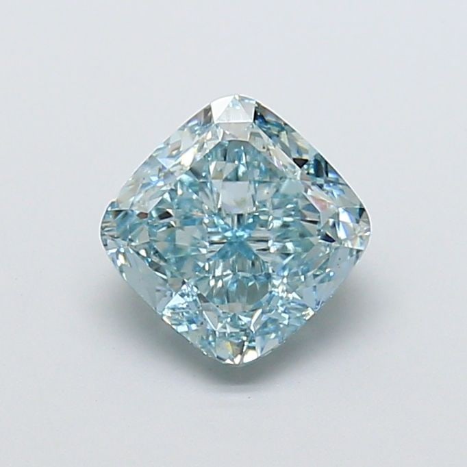 Loose Diamond - CUSHION MODIFIED 3.14ct Fancy Intense Blue VS2: Loose Diamond - CUSHION MODIFIED 3.14ct Fancy Intense Blue VS2 Source: This is a real non-mined Diamond that has been grown in a lab Shape: CUSHION MODIFIED Carats: 3.14 Color: Fancy Intense Blue Cert