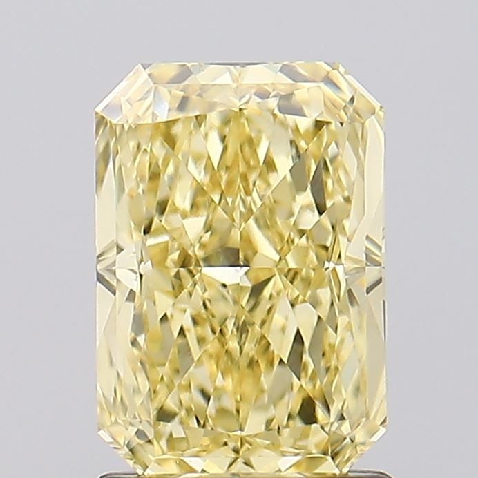 Loose Diamond - RADIANT 1.63ct Fancy Vivid Yellow VS1: Loose Diamond - RADIANT 1.63ct Fancy Vivid Yellow VS1 Source: This is a real non-mined Diamond that has been grown in a lab Shape: RADIANT Carats: 1.63 Color: Fancy Vivid Yellow Certification: IGI