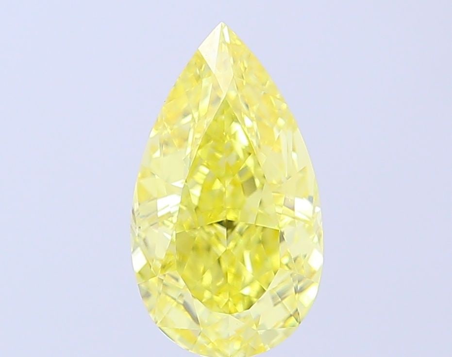 Loose Diamond - PEAR 3.01ct Fancy Vivid Yellow VS1: Loose Diamond - PEAR 3.01ct Fancy Vivid Yellow VS1 Source: This is a real non-mined Diamond that has been grown in a lab Shape: PEAR Carats: 3.01 Color: Fancy Vivid Yellow Certification: IGI Video: