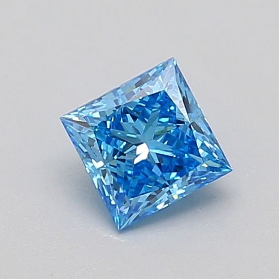 Loose Diamond - PRINCESS 0.53ct Fancy Vivid Blue VS2: Loose Diamond - PRINCESS 0.53ct Fancy Vivid Blue VS2 Source: This is a real non-mined Diamond that has been grown in a lab Shape: PRINCESS Carats: 0.53 Color: Fancy Vivid Blue Certification: IGI Video