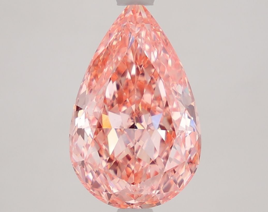 Loose Diamond - PEAR 3.08ct Fancy Vivid Pink VS1: Loose Diamond - PEAR 3.08ct Fancy Vivid Pink VS1 Source: This is a real non-mined Diamond that has been grown in a lab Shape: PEAR Carats: 3.08 Color: Fancy Vivid Pink Certification: IGI Video: Video