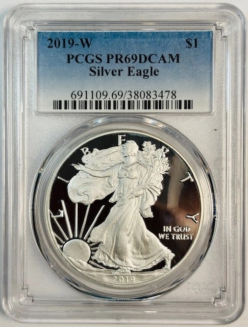 2019 West Point Silver Eagle Dollar PCGS PR69 Deep Cameo Proof (1 of 2)