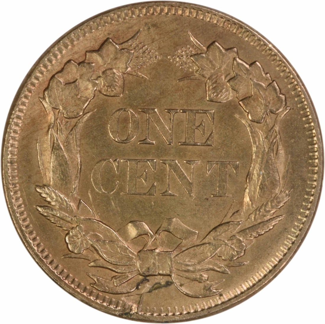 1857 Flying Eagle Small Cent Choice BU Copper - 2