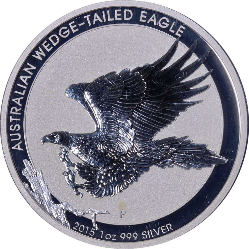 PCGS Gem BU 2015-P Silver Wedge Tailed Eagle Signed by Mercanti (1 of 4)