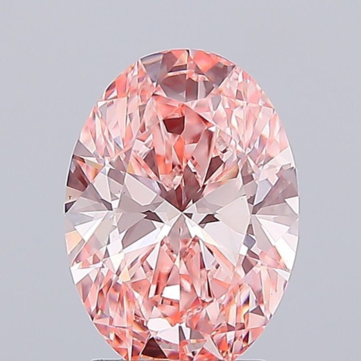 Loose Diamond - OVAL 2.58ct Fancy Vivid Pink VS1: Loose Diamond - OVAL 2.58ct Fancy Vivid Pink VS1 Source: This is a real non-mined Diamond that has been grown in a lab Shape: OVAL Carats: 2.58 Color: Fancy Vivid Pink Certification: IGI Video: Video