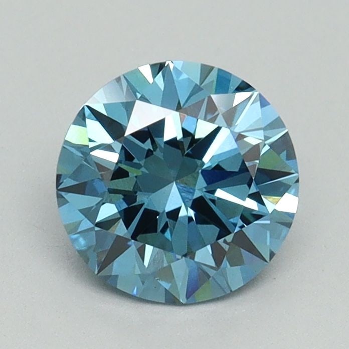 Loose Diamond - ROUND 1.02ct Fancy Vivid Blue VVS2: Loose Diamond - ROUND 1.02ct Fancy Vivid Blue VVS2 Source: This is a real non-mined Diamond that has been grown in a lab Shape: ROUND Carats: 1.02 Color: Fancy Vivid Blue Certification: IGI Video:
