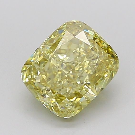 Loose Diamond - CUSHION MODIFIED 2.09ct Fancy Yellow VS1: Loose Diamond - CUSHION MODIFIED 2.09ct Fancy Yellow VS1 Source: This is a real non-mined Diamond that has been grown in a lab Shape: CUSHION MODIFIED Carats: 2.09 Color: Fancy Yellow Certification: I