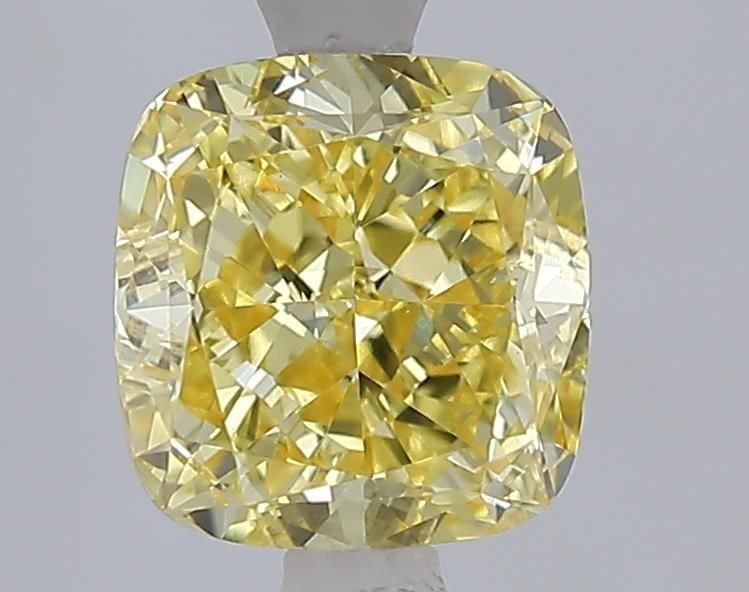 Loose Diamond - CUSHION MODIFIED 2.03ct Fancy Intense Yellow SI1: Loose Diamond - CUSHION MODIFIED 2.03ct Fancy Intense Yellow SI1 Source: This is a real non-mined Diamond that has been grown in a lab Shape: CUSHION MODIFIED Carats: 2.03 Color: Fancy Intense Yellow 